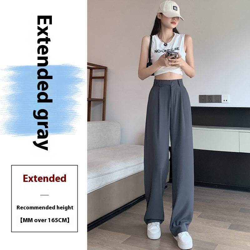 Buycenter Women's Wide-Leg Pants - High Waist Casual Drooping Style - Buy Center