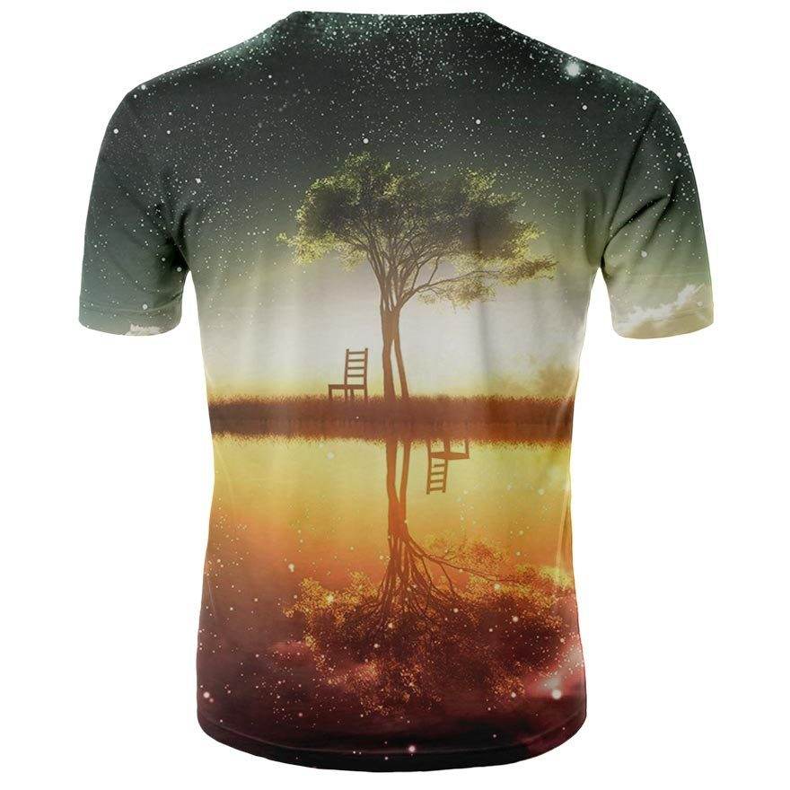 Men's 3D Digital Printing Slim Fit T-Shirt - Summer Style & Comfort - Buy Center