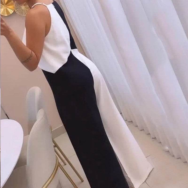 Buycenter Casual Loose Color Block Jumpsuit - Trendy Fashion Piece - Buy Center
