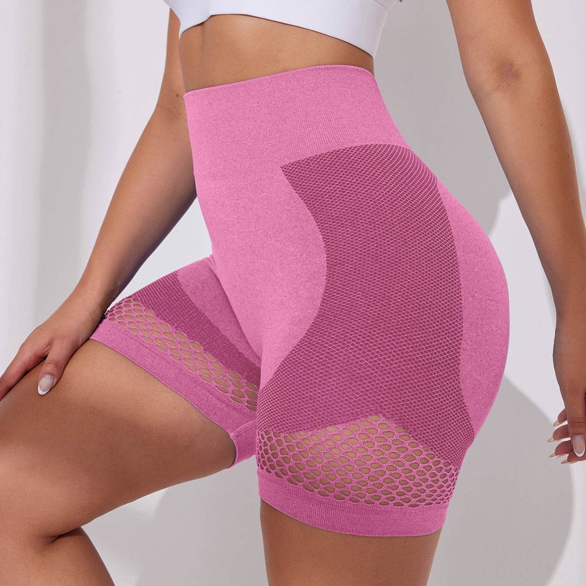 Buycenter Sexy Ripped Yoga Shorts - Seamless, Moisture-Wicking Fabric - Buy Center