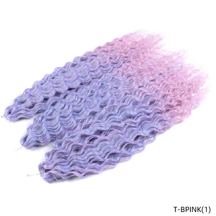 Chemical Fiber Water Ripple Crochet Curls - Stylish Synthetic Hair Extensions - Buy Center
