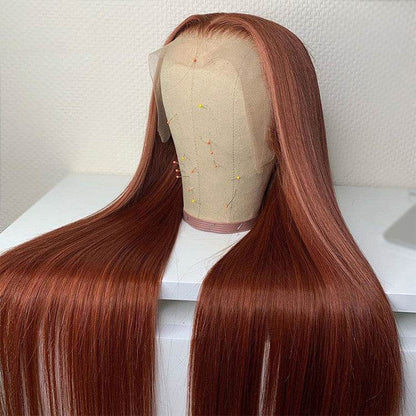 Chestnut Brown Lace Wig with Baby Hair - Heat Friendly & Natural Look - Buy Center