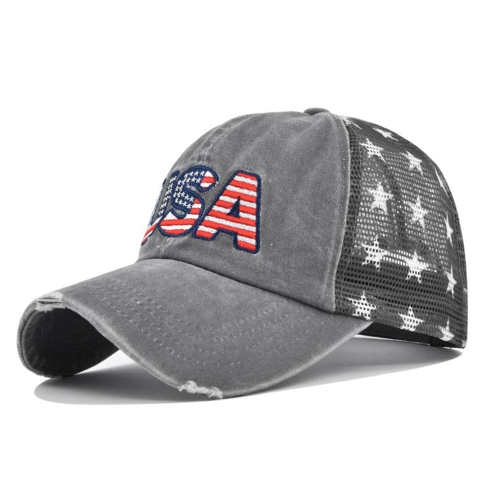 Buycenter American Flag Embroidered Cap - Adjustable Baseball Hat - Buy Center