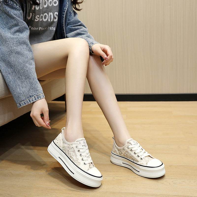 Buycenter Women's Breathable Flats - Thick Sole, Height Increasing Design - Buy Center