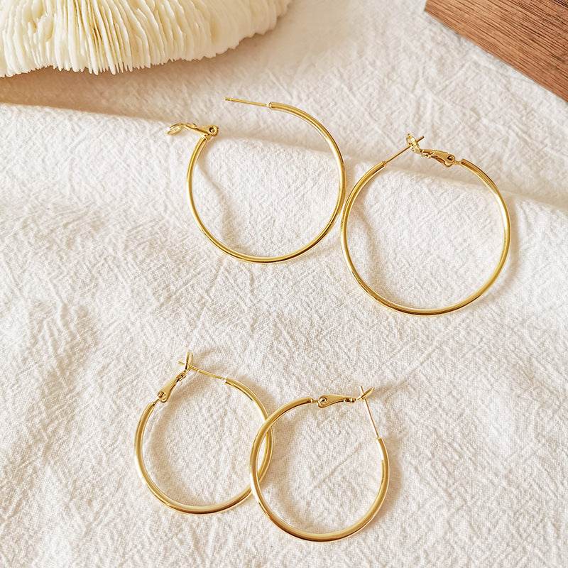 South Korean Style Exaggerated Geometric Earrings - Trendy Modern Design - Buy Center