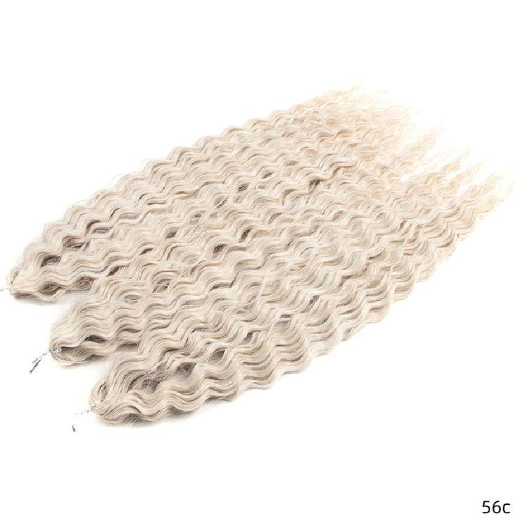 Chemical Fiber Water Ripple Crochet Curls - Stylish Synthetic Hair Extensions - Buy Center