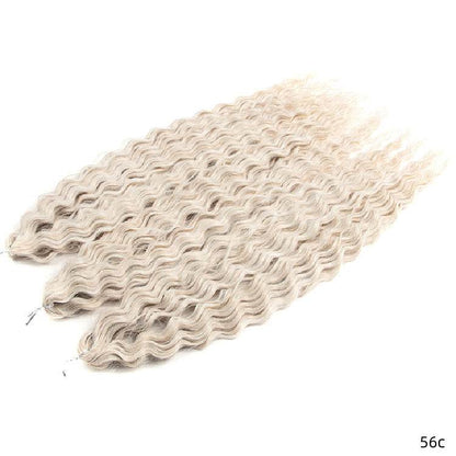 Chemical Fiber Water Ripple Crochet Curls - Stylish Synthetic Hair Extensions - Buy Center