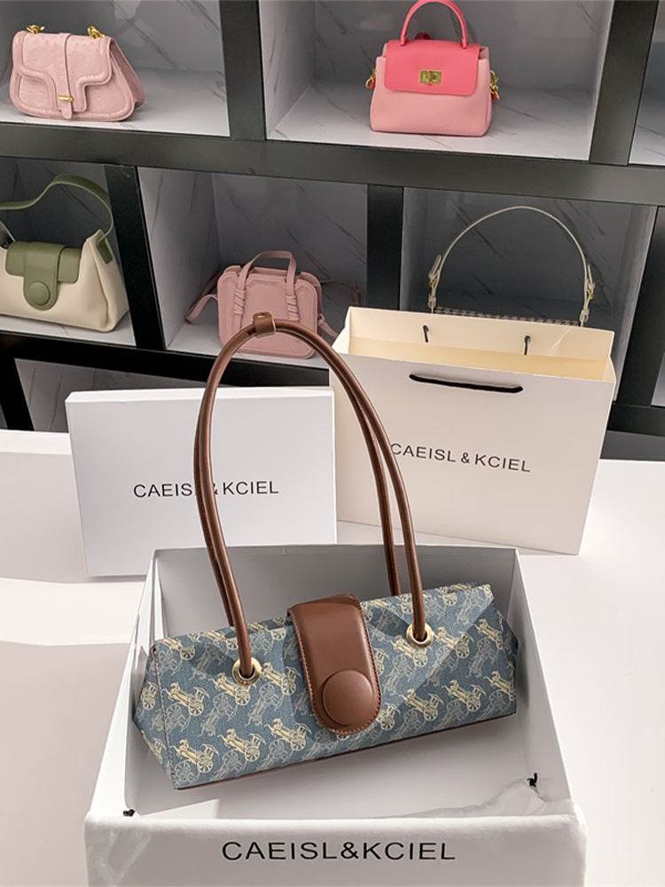 Buycenter Women's Horse-drawn Tram Style Shoulder Handbag - All-match Design - Buy Center