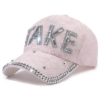 Rhinestone TAKE Women's Baseball Cap - Lightweight & Breathable Summer Style - Buy Center