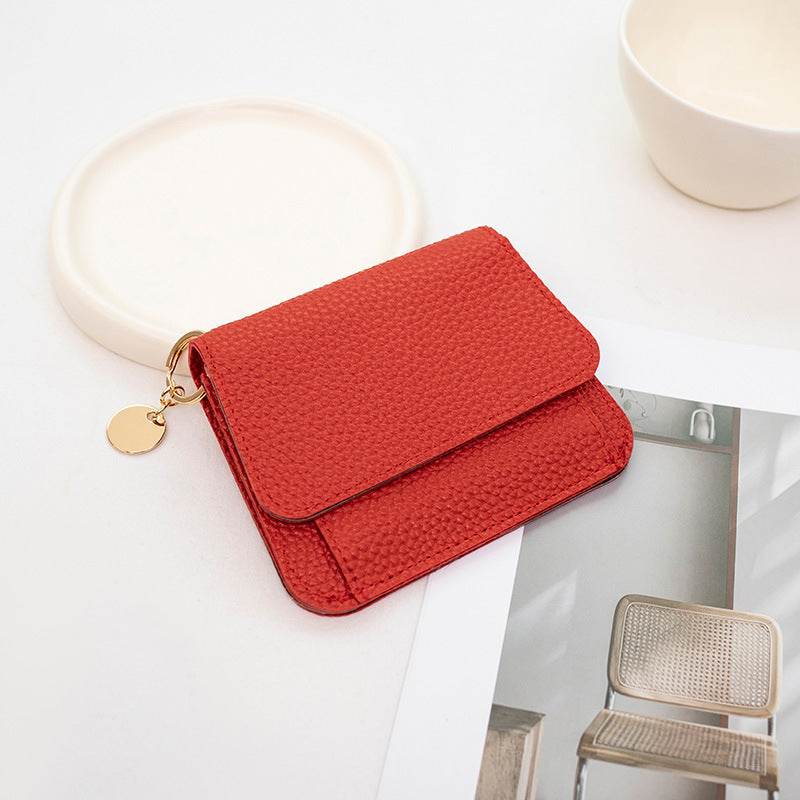 Chic Women's Magnetic Snap Wallet - Stylish PU with Multiple Card Slots - Buy Center