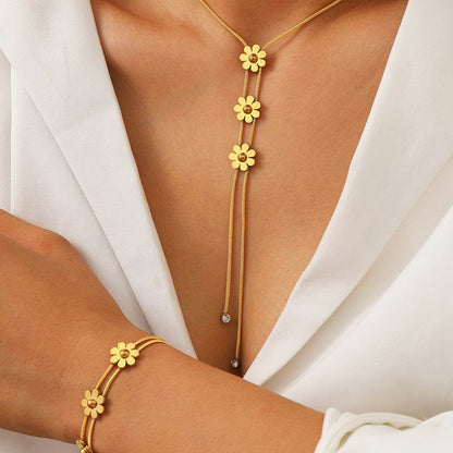 Three-Dimensional Lock Snake Necklace Set - Elegant Fashion Jewelry for Women - Buy Center