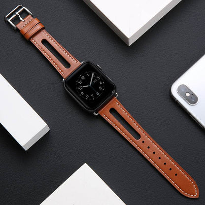 Generation Tide Men's Leather Strap - Breathable & Stylish for Apple Watches - Buy Center