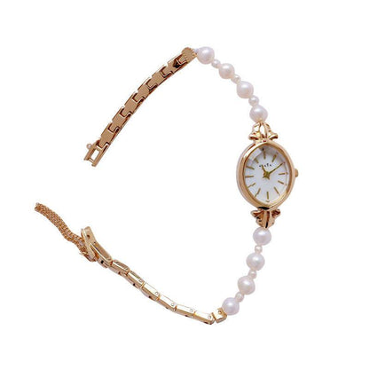Exquisite Freshwater Pearl Watch Bracelet - Elegant Quartz for Women - Buy Center