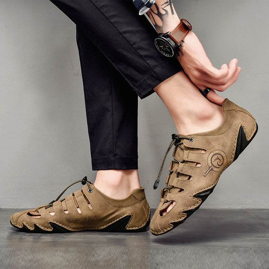 Plus Size Men's Casual Beach Sandals - Comfortable Slip-On & Stylish - Buy Center