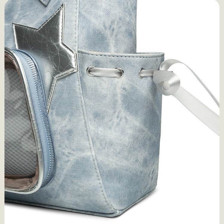 Buycenter Transparent Japanese Tote Bag - Trendy Women’s Crossbody Style - Buy Center