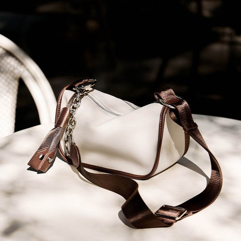 Buycenter Women's Crossbody Bag - Soft Genuine Leather Saddle Bag - Buy Center