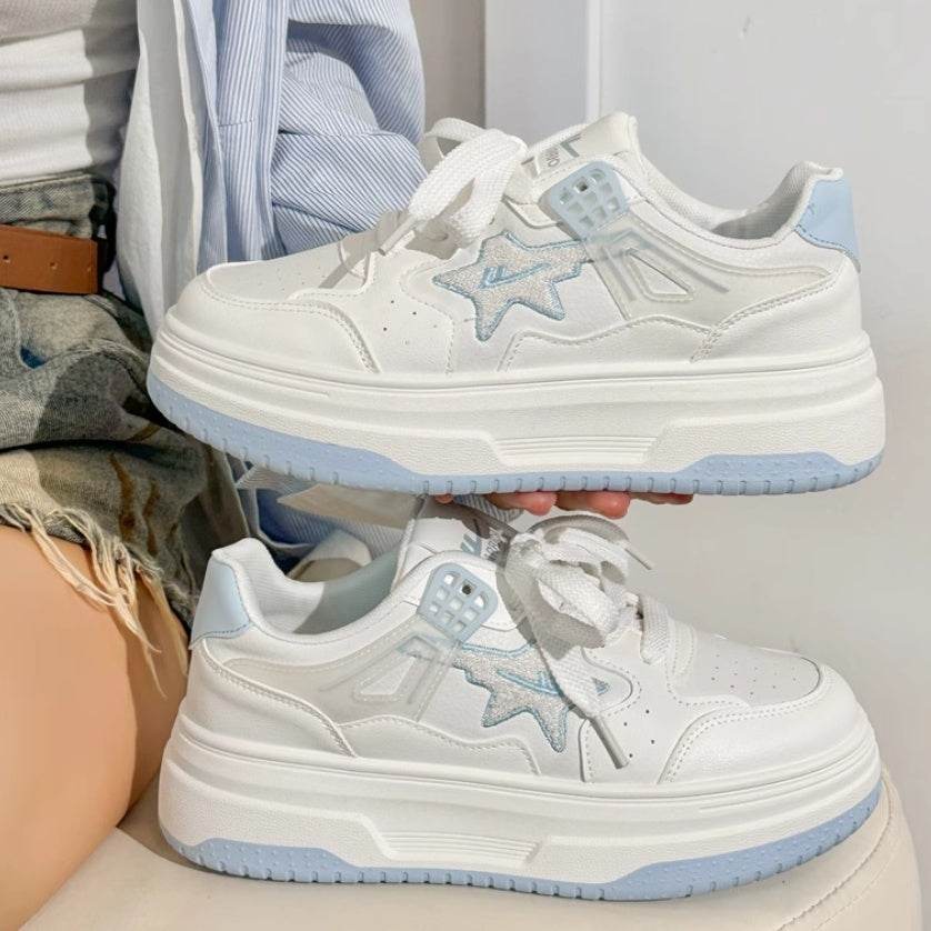 XINGX Women's White Platform Shoes - Stylish Comfort for Everyday Wear - Buy Center