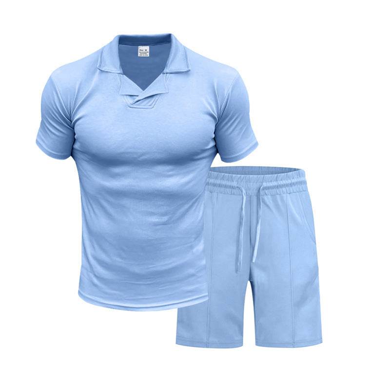 Buycenter Men's Slim Fit Casual Shirt & Shorts - Quick-Drying Outfit - Buy Center