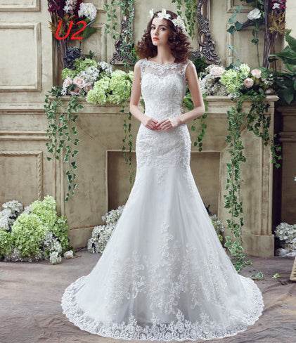Buycenter Lace Mermaid Wedding Dress - Sexy Trailing Design for Brides - Buy Center