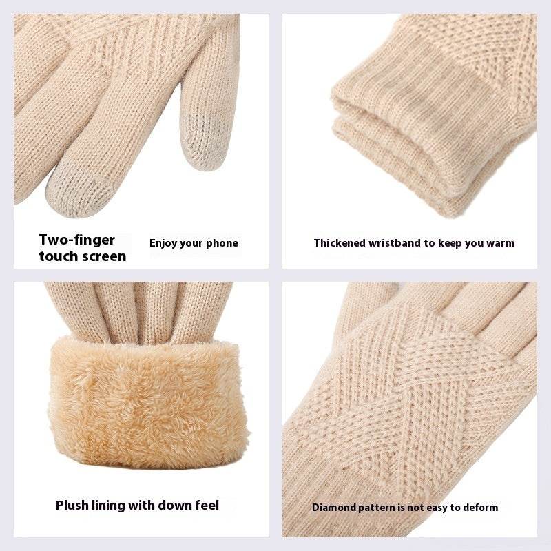 Women's Thermal Touch Screen Gloves - Double Layer, Windproof, Fleece-lined - Buy Center