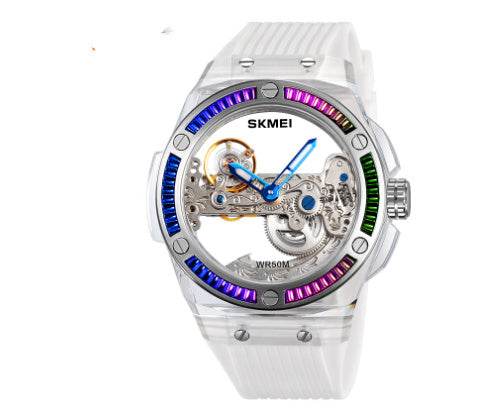 Men's Exquisite Mechanical Watch - Stylish Hollow Design & Automatic Movement - Buy Center