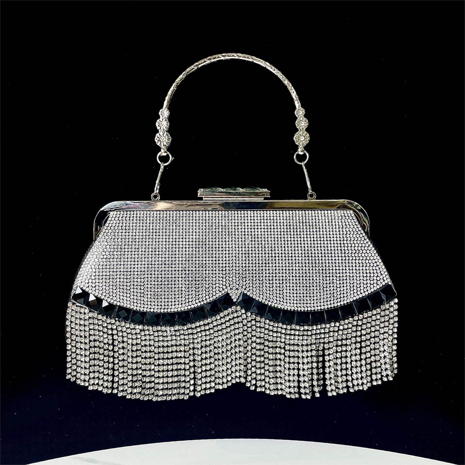 New Tassel Evening Bag - KTV Princess Crossbody with Diamonds & Chain Strap - Buy Center