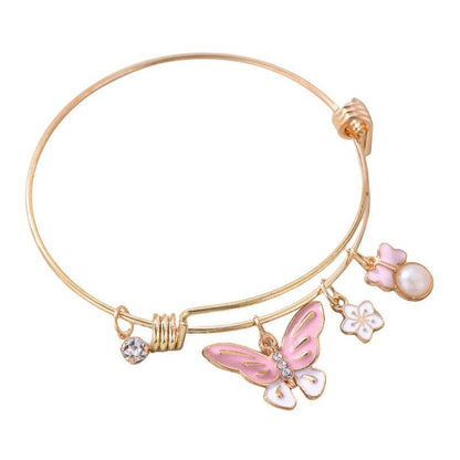 Elegant Oil Dripping Butterfly Bracelet - Premium Acrylic Jewelry - Buy Center