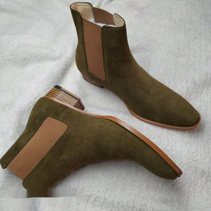 Men's Buckskin Martin Boots - Stylish All-Match Design for Winter 2025 - Buy Center