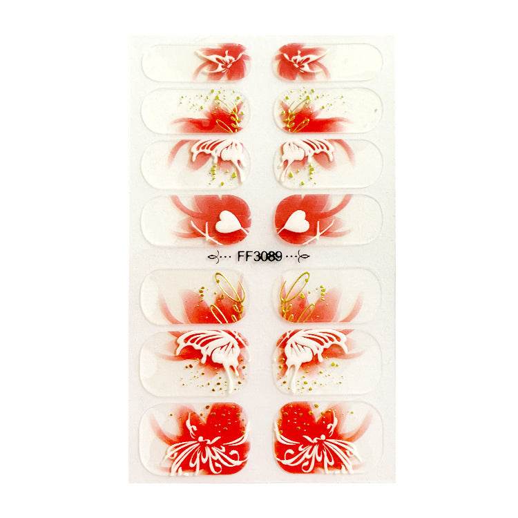 Amazon Fashion 3D Embossed Nail Stickers - Elegant Crystal Design 2025 - Buy Center