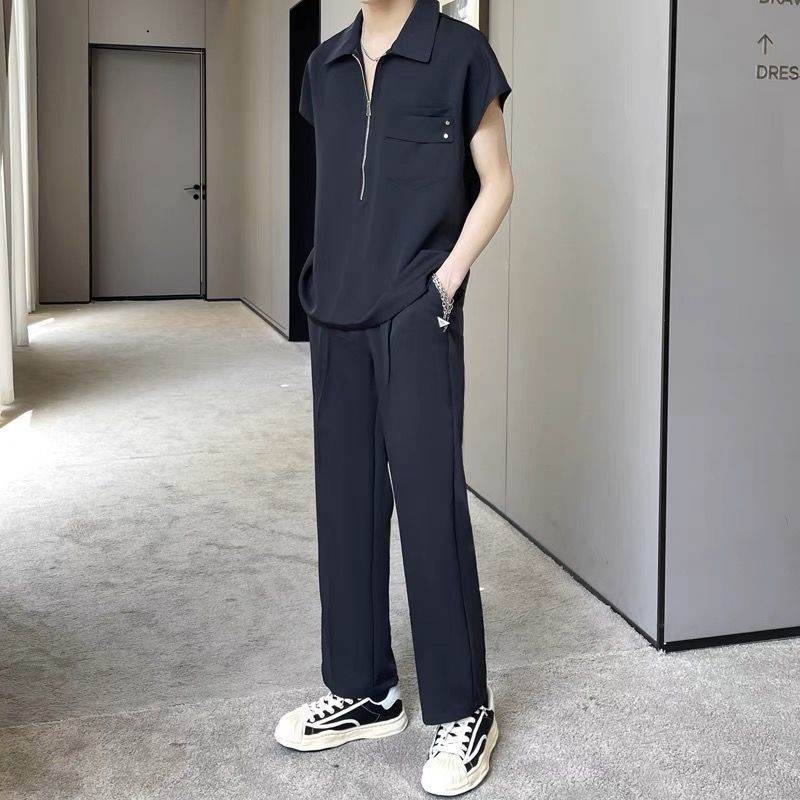 Casual Sleeveless Striped Shirt for Summer - Trendy Korean Style Top - Buy Center