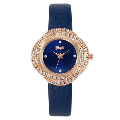 Buy Center Women's Quartz Watch - Elegant Diamond Dial & Multiple Colors - Buy Center