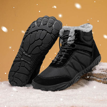 Men's Waterproof Outdoor Snow Boots - Stylish Platform Five-Finger Design - Buy Center
