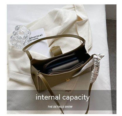 Buycenter Fashion One Shoulder Baguette Bag - Versatile PU Evening Bag - Buy Center