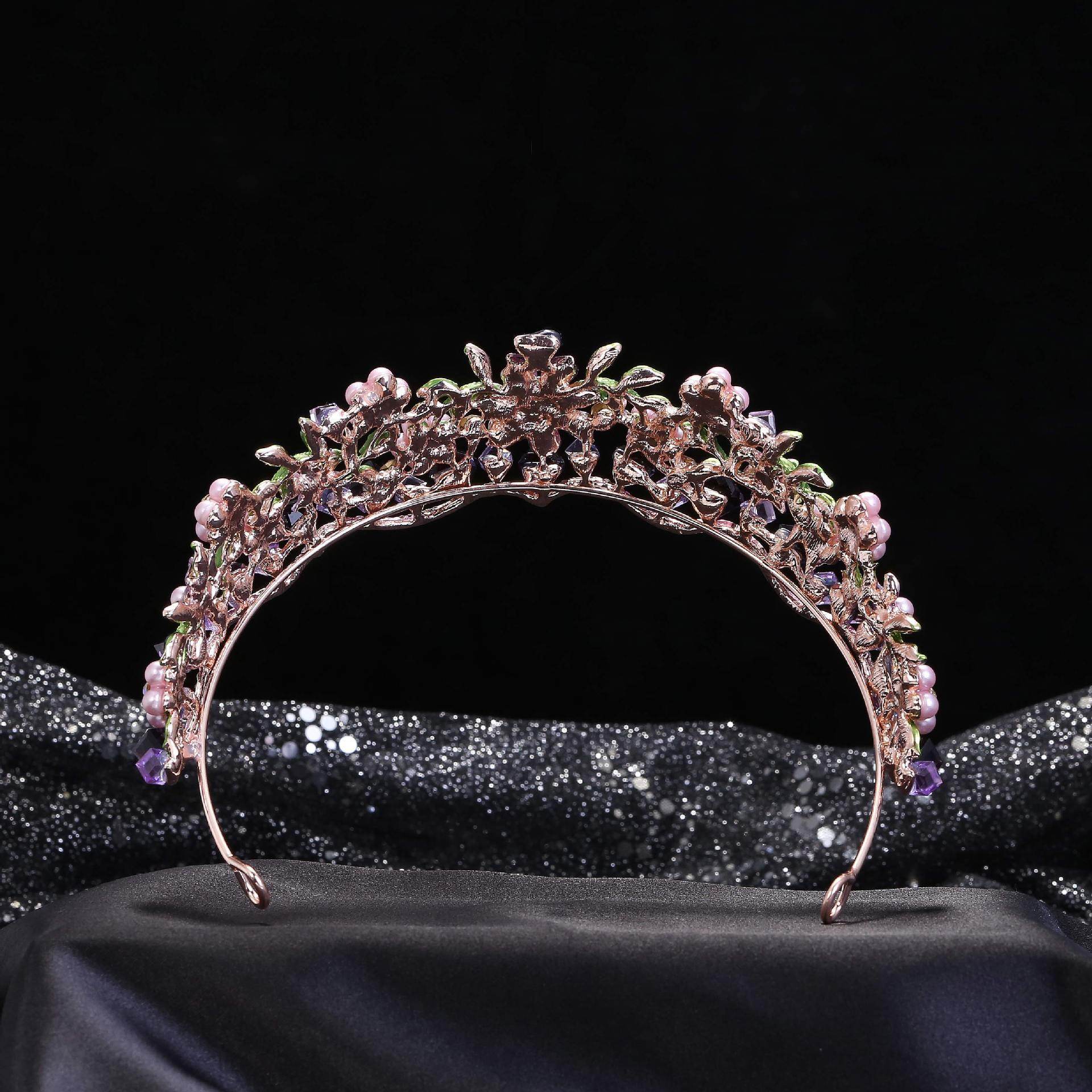 Alloy Crystal Flower Wedding Hair Ornaments - Elegant Bridal Jewelry Set - Buy Center