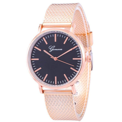 Geneva Minimalist Women's Watch - Elegant Design & Thin Mesh Belt - Buy Center