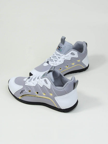 Women's Casual Color Matching Sneakers - Trendy Sport Flats 2025 - Buy Center