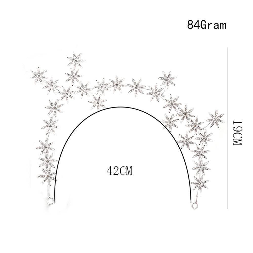 High-End Rhinestone Star Hair Accessories - Elegant Bridal Headdress 2025 - Buy Center