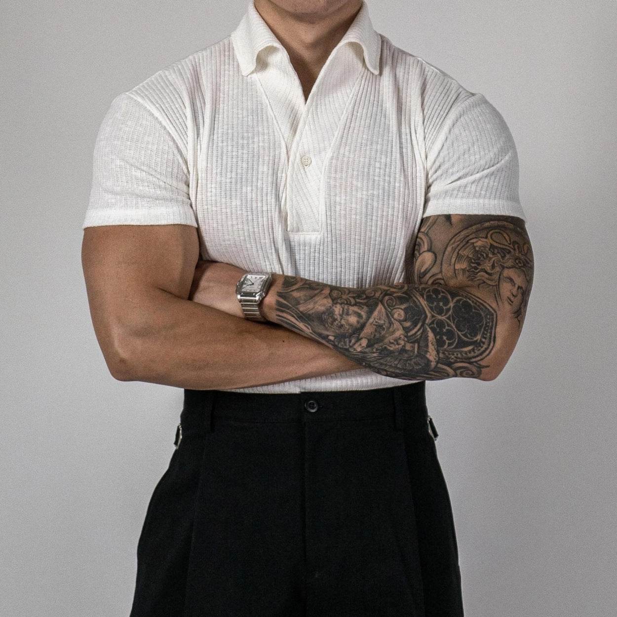 Thread Sports Polo Shirt - Short Sleeved, Solid Color Polyester, Summer Wear - Buy Center