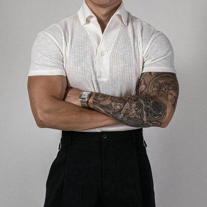 Thread Sports Polo Shirt - Short Sleeved, Solid Color Polyester, Summer Wear - Buy Center