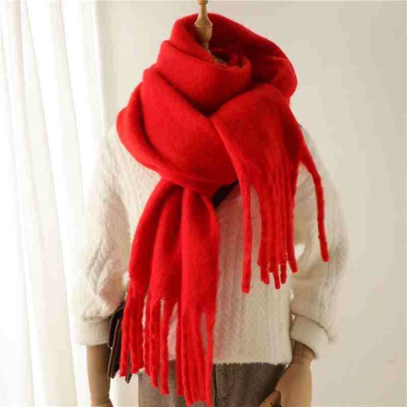 Women's Cashmere Winter Scarf - Soft Terylene Wrap for Cold Weather Style - Buy Center