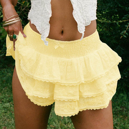 Buycenter Women's Bow Decorative Lace Half-Length Bud Skirt - Stylish & Chic - Buy Center