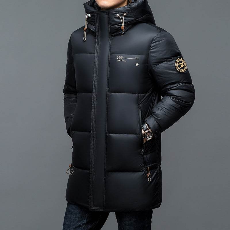 New Winter Men's Duck Down Jacket - Warm & Stylish in Black & Blue - Buy Center