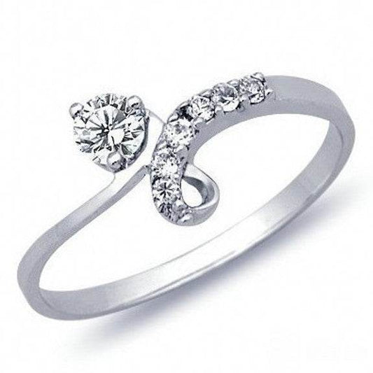 Buycenter Diamond Women's Ring - Fully Inlaid Alloy, Multiple Sizes Available - Buy Center