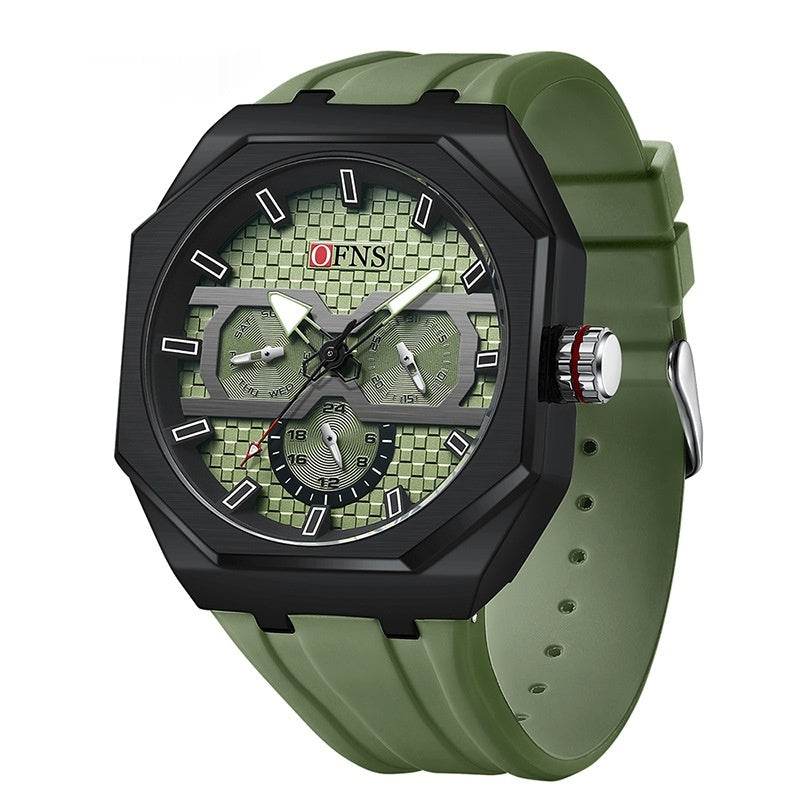 Stylish Three Eyes Quartz Watch - Waterproof Men's Sports Accessory 2025 - Buy Center