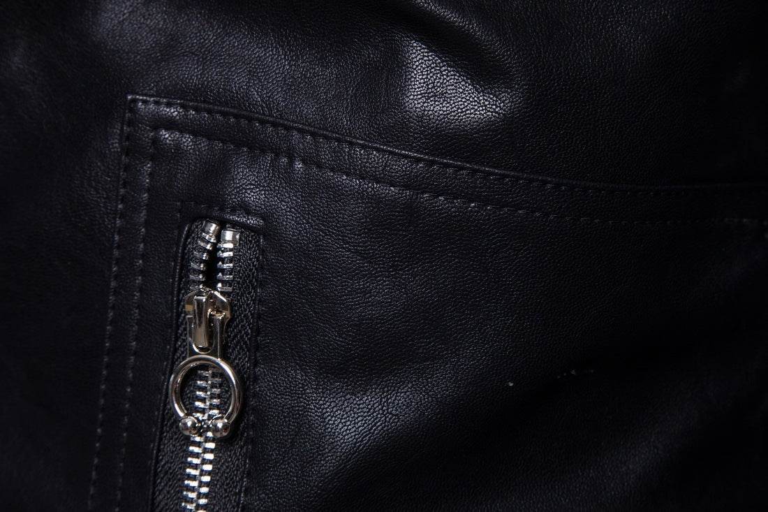 Men's Multi Zip Leather Coat - Stylish Genuine Leather Motorcycle Jacket - Buy Center