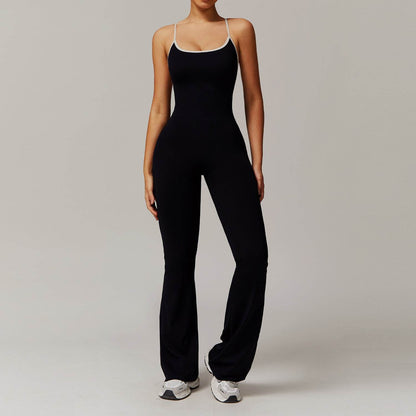 Solid Beauty Long Pants Jumpsuit - Stylish Breathable Bodysuit for Women - Buy Center