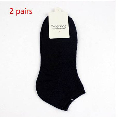 Casual Men's Bamboo Fiber Low Cut Socks - Eco-Friendly Comfort for All Seasons - Buy Center