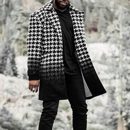 Men's Woolen Trench Coat - Stylish Stand Collar for Winter Fashion 2025 - Buy Center