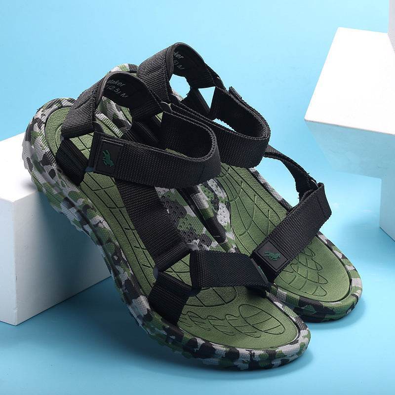 Buycenter Men's Summer Casual Sandals - Comfortable Velcro Fit - Buy Center