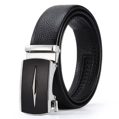 Men's Automatic Leather Buckle Belt - Premium Stylish Business Accessory - Buy Center